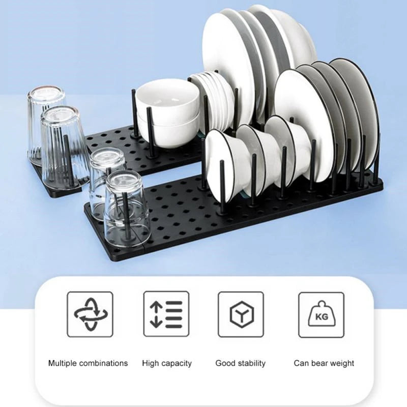 Doodad Co. Telescopic Dish Rack — Adjustable, Drainage Design