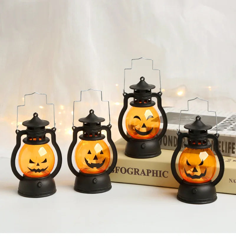 Doodad Co. LED Pumpkin Lantern — Hanging Jack-O-Lantern Accent Light