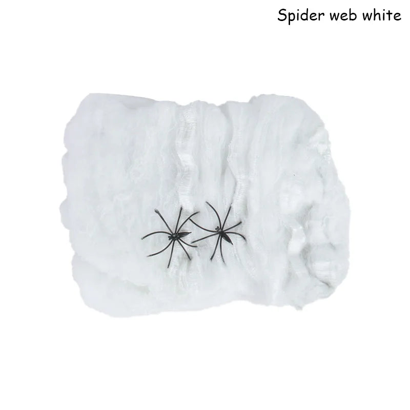 Doodad Co. Stretchy Spider Web Decoration — Instant Cobweb Effect, Haunted House Ready