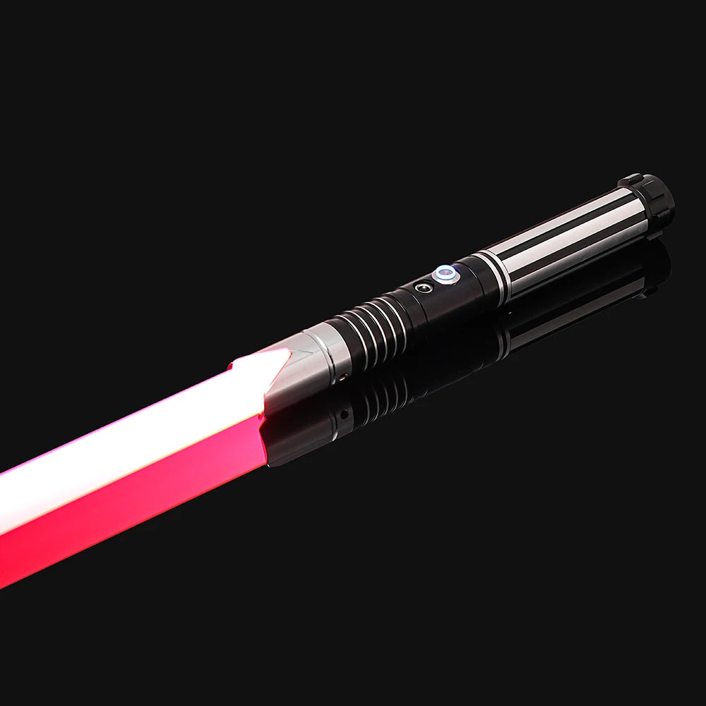 Doodad Co. LED Lightsaber Toy — RGB Color-Changing, Metal Handle