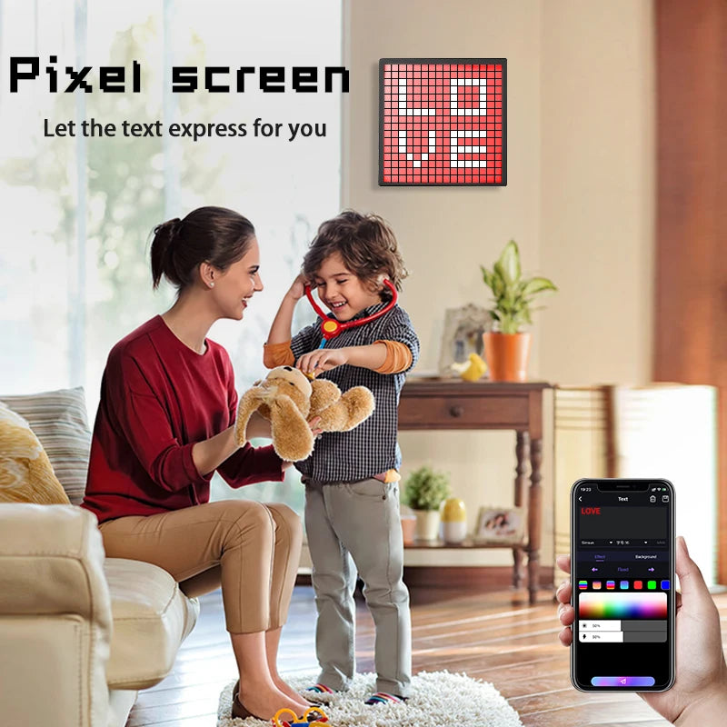 Doodad Co. RGB Pixel Art Display — App-Controlled Custom Animation Panel