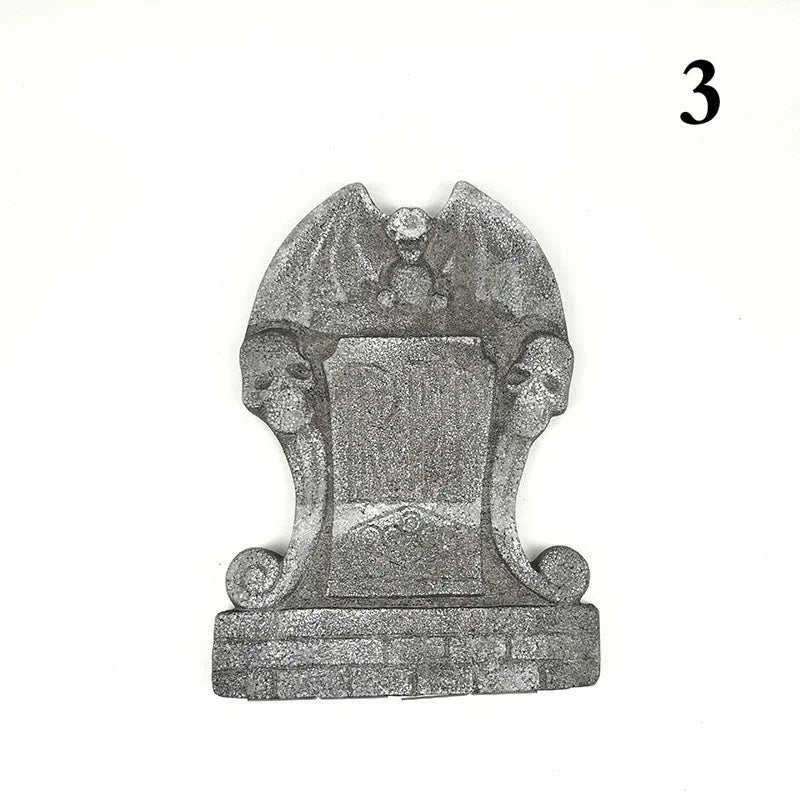 Doodad Co. RIP Tombstone Yard Stake — Lightweight Foam Prop, Spooky Graveyard Decor