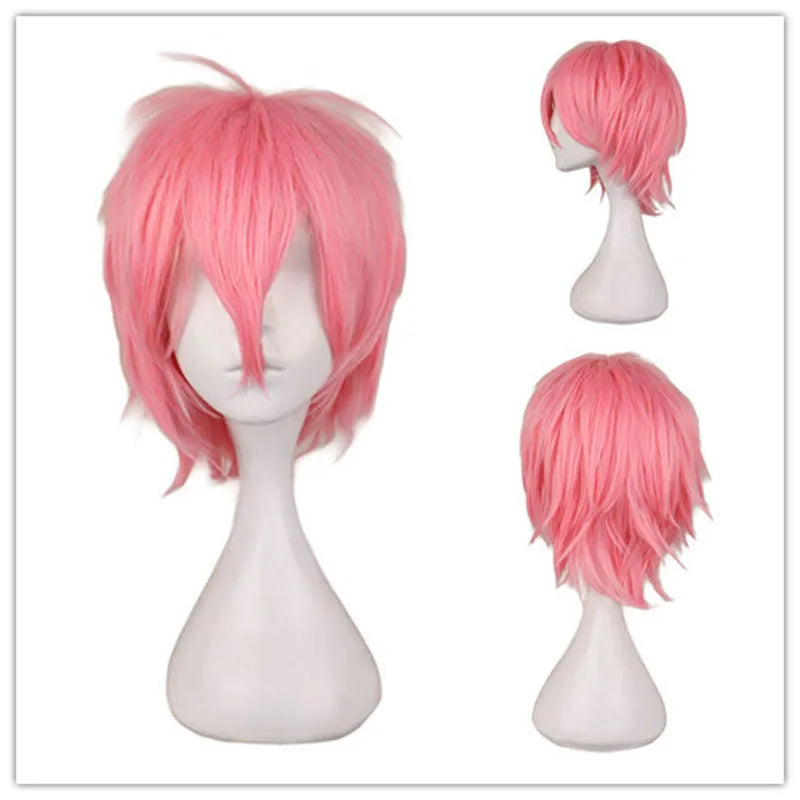 Doodad Co. Cosplay Costume Wig — Heat-Resistant Fiber, 12-Inch Anime Style