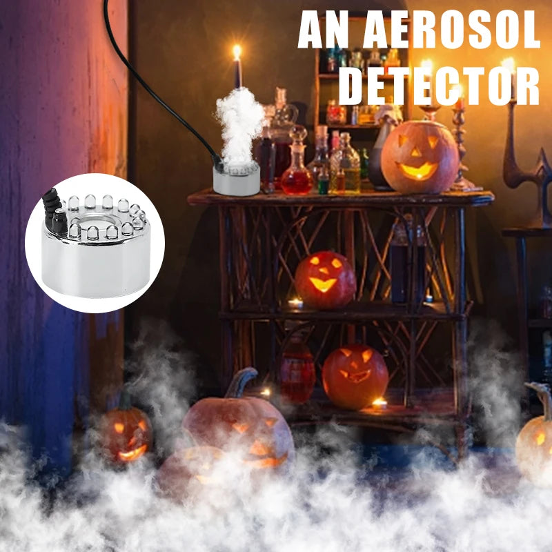Doodad Co. Pumpkin Fog Fountain — LED Mist Maker, Eerie Halloween Atmosphere