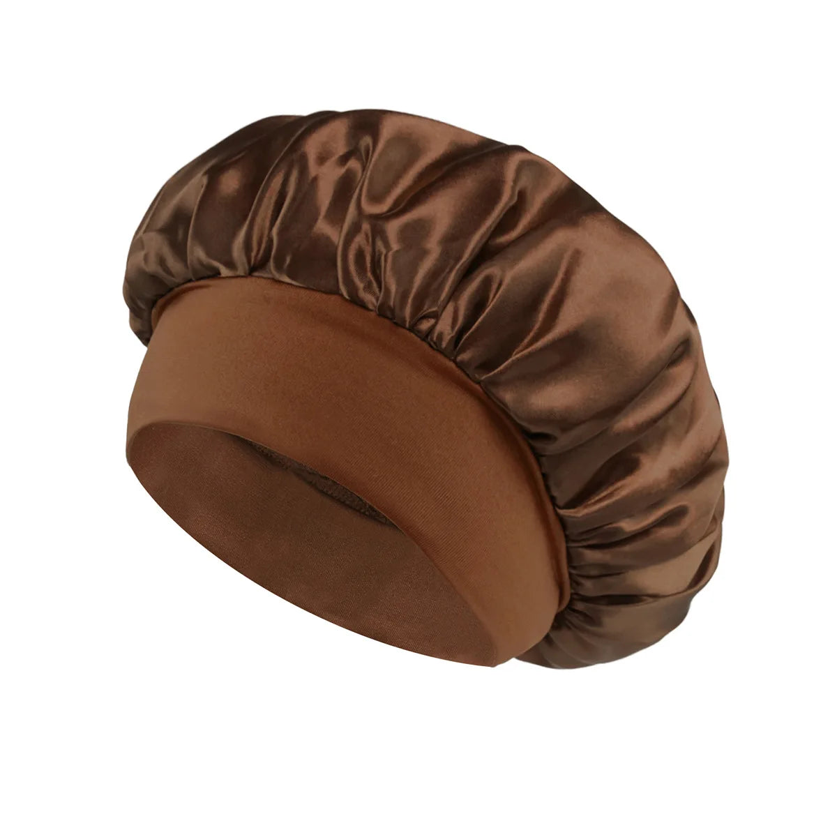 Doodad Co. Satin Sleep Bonnet — Silk-Lined, Large Fit