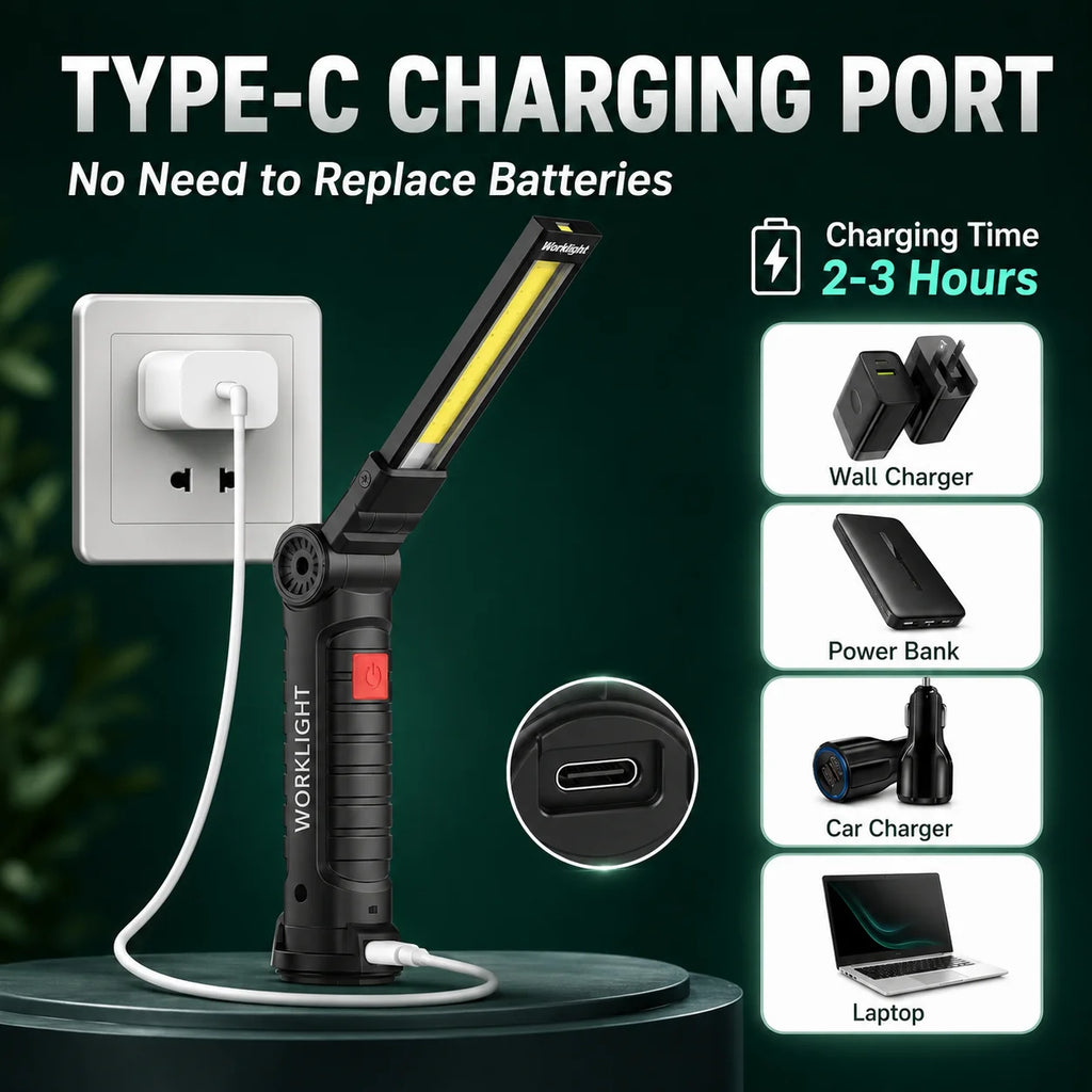 Doodad Co. Magnetic Rechargeable Work Light