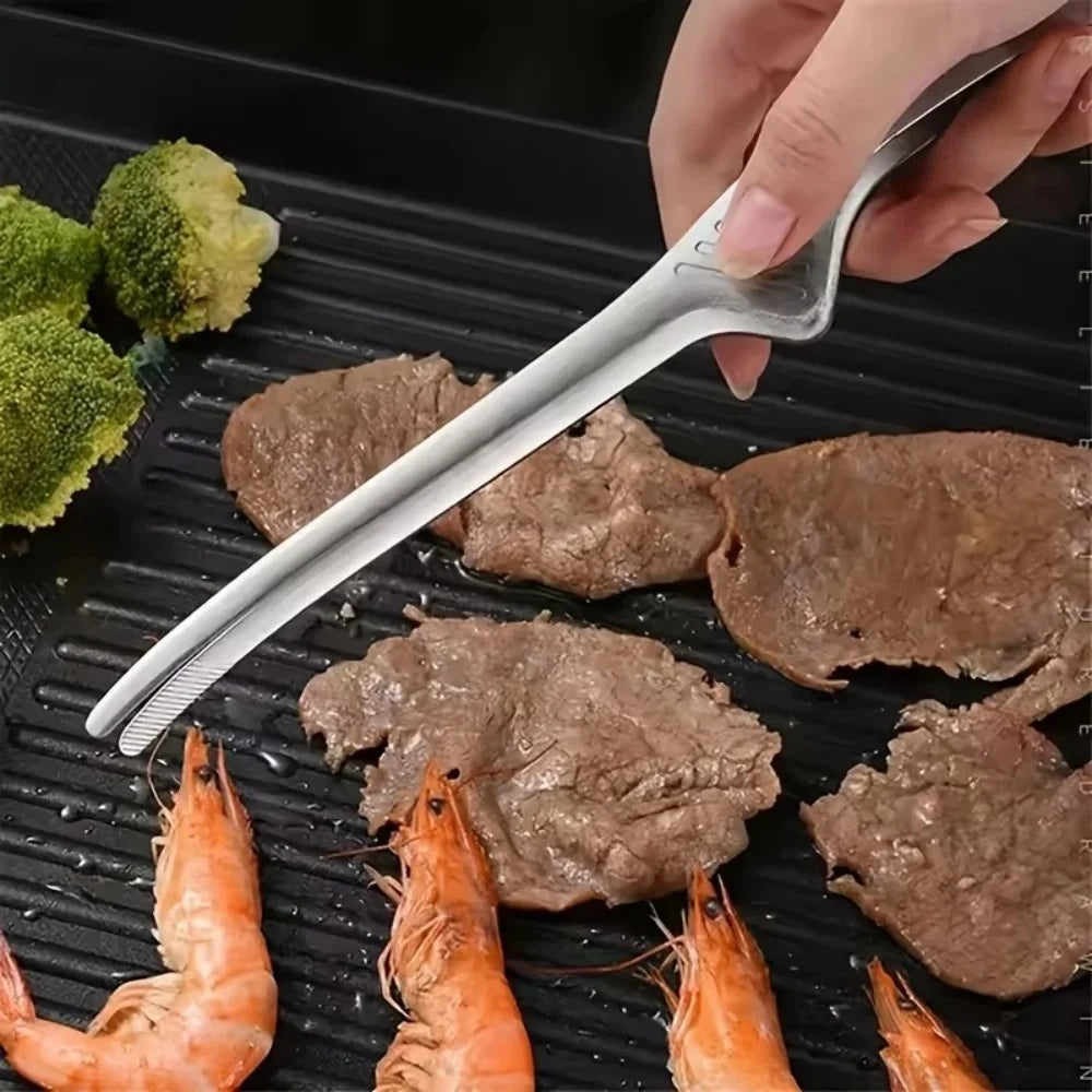 Doodad Co. Stainless Steel Food Tongs — Multi-Purpose, BBQ Ready