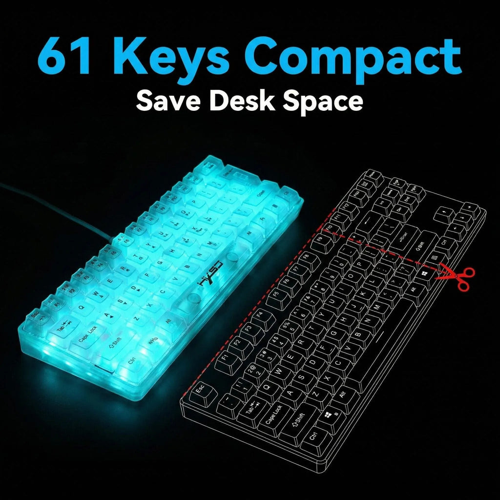 Doodad Co. Transparent RGB Mini Keyboard