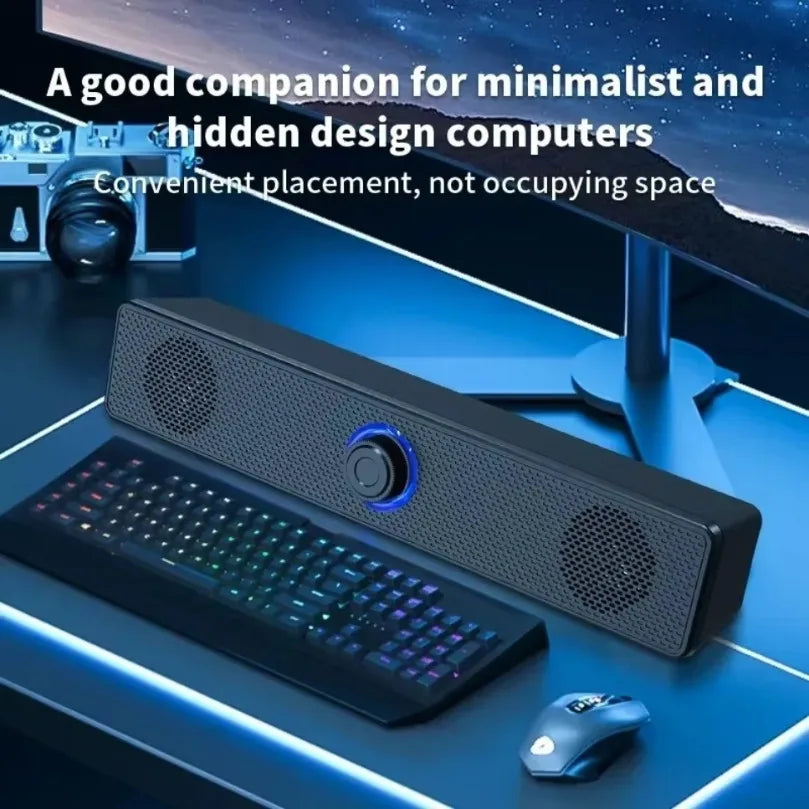 Doodad Co. Bluetooth Soundbar — 3D Surround Sound, Built-In Subwoofer