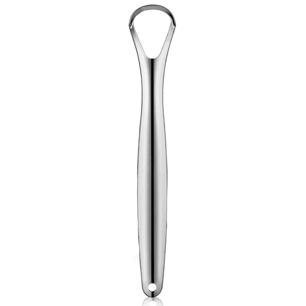 Doodad Co. Metal Tongue Scraper — Stainless Steel, Portable Design