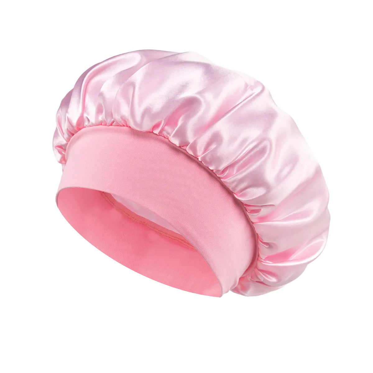 Doodad Co. Satin Sleep Bonnet — Silk-Lined, Large Fit