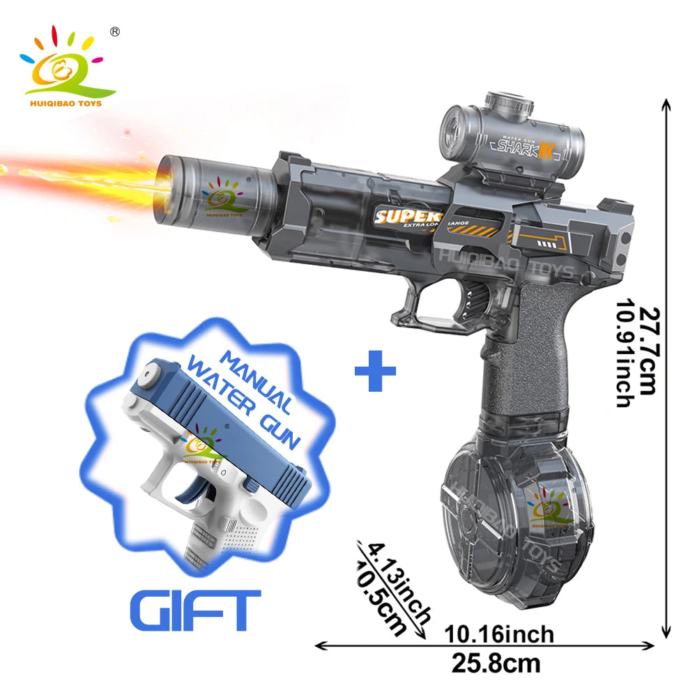 Doodad Co. Automatic Water Blaster — Flame-Light Effect, Electric Pulse Action