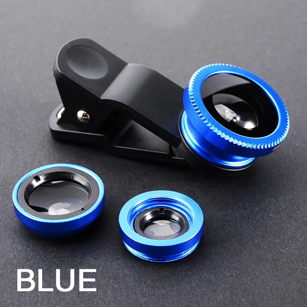 Doodad Co. Phone Camera Lens Kit — 3-in-1, Clip-On Design