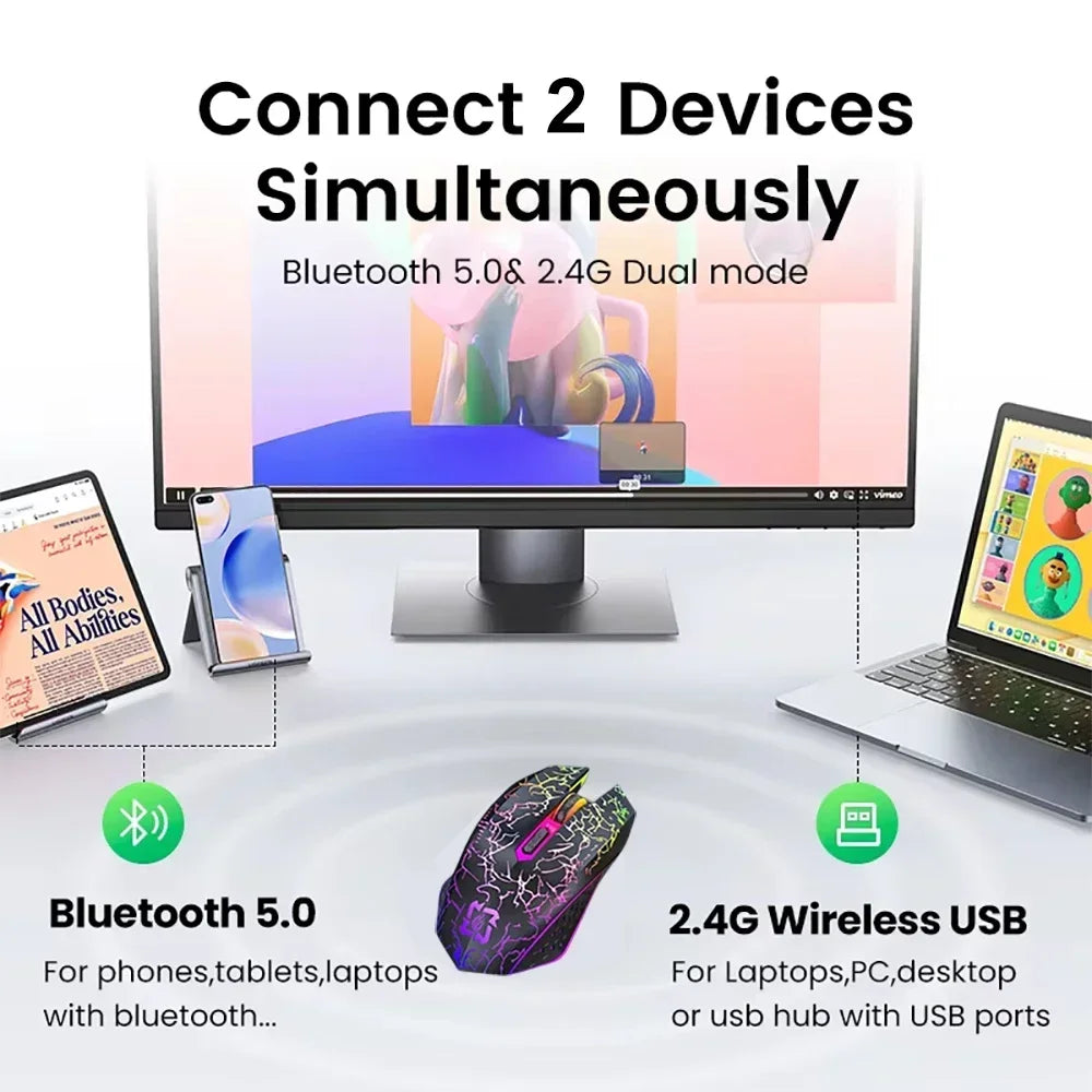 Doodad Co. Dual-Mode RGB Wireless Mouse