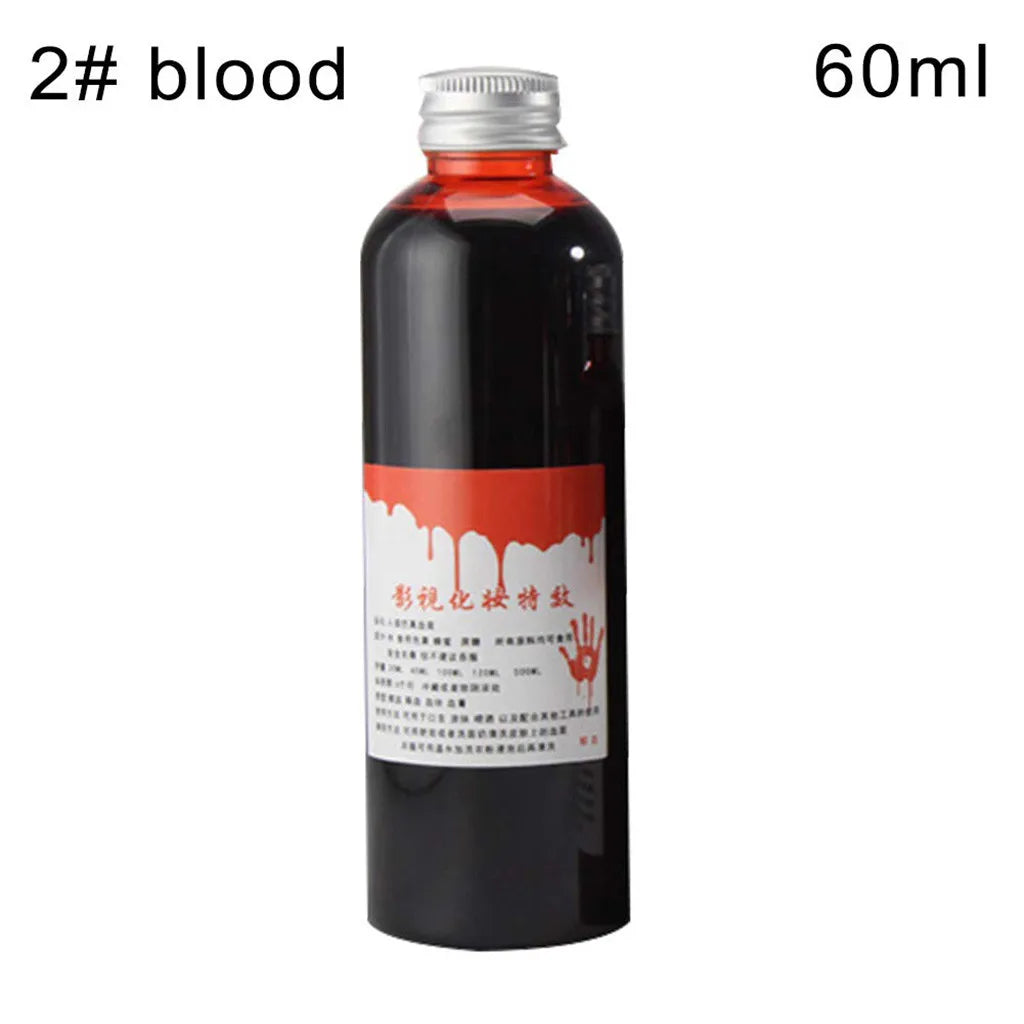 Doodad Co. Fake Blood Bottle — Realistic Cosplay Prop, Easy-Pour Halloween Gore