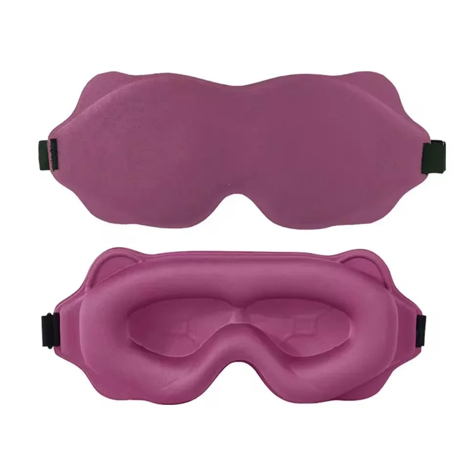 Doodad Co. 3D Contoured Sleep Mask — Blocks Light, Eye Cup Design