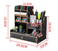 Doodad Co. Wooden Desk Organizer with Drawer