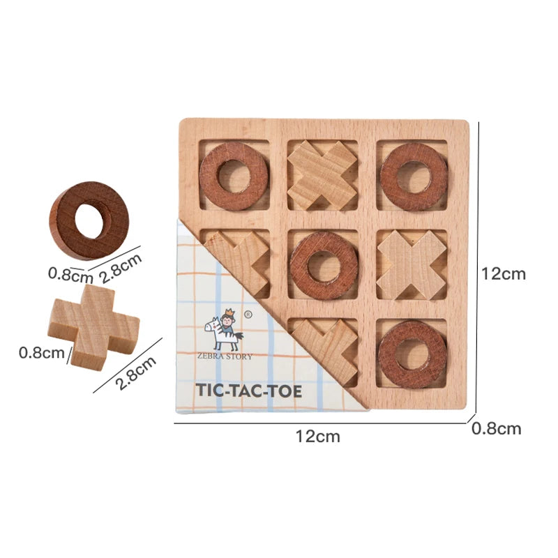 Doodad Co. Montessori Wooden Chess Set — Brain-Training, Educational Toy