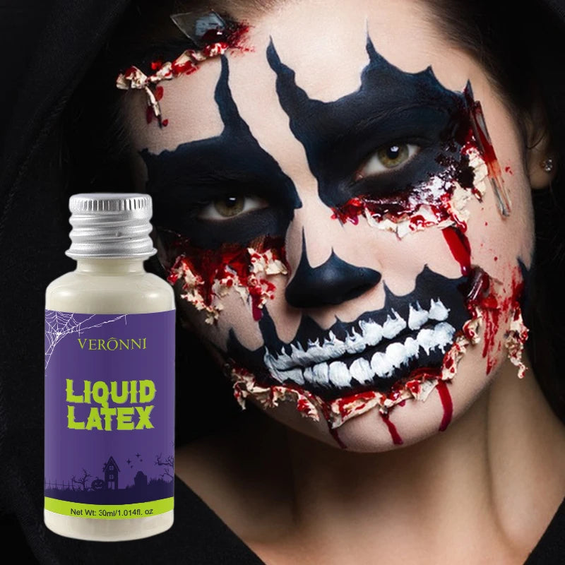 Doodad Co. Liquid Latex SFX Kit — Scars, Wounds & Prosthetics, Pro Halloween Makeup