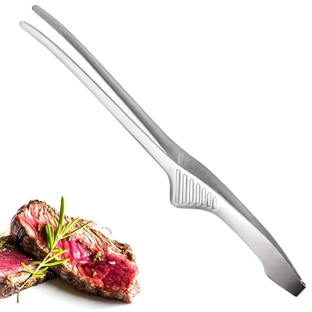 Doodad Co. Stainless Steel Food Tongs — Multi-Purpose, BBQ Ready