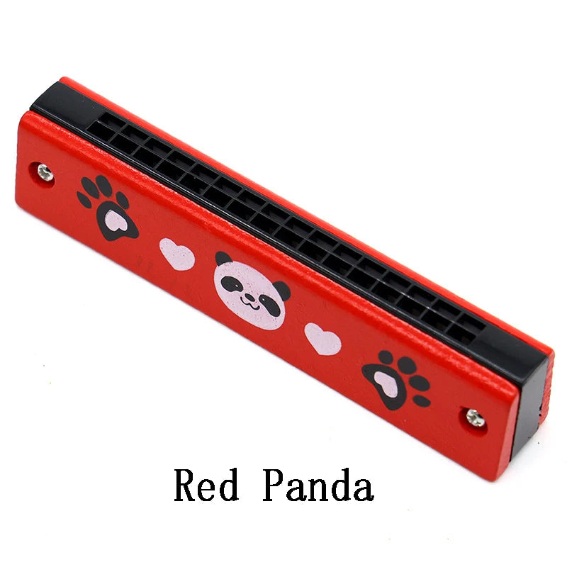 Doodad Co. Kids Wooden Harmonica — Beginner-Friendly, Musical Learning Toy
