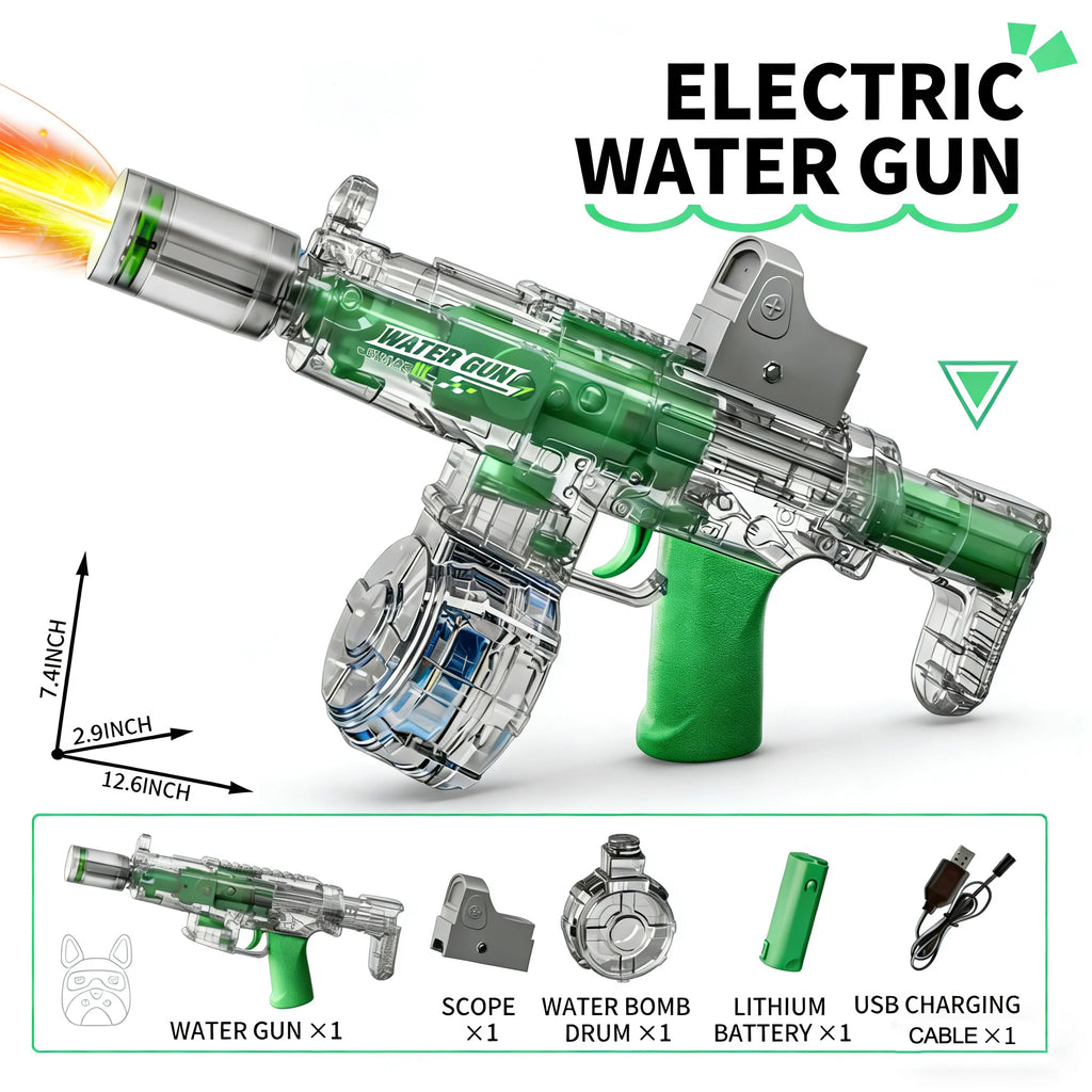 Doodad Co. Electric Water Gun — Automatic, Light-Up Effects
